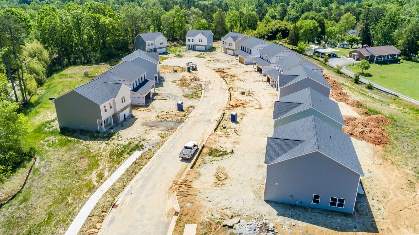 A DanReDev construction site nearing completion